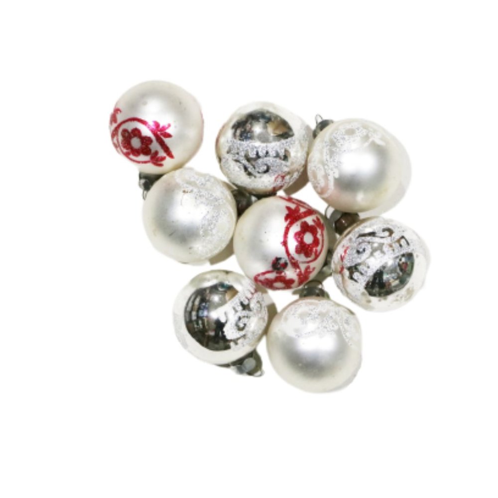 Vintage Christmas Ornaments,Mica Glitter Ornaments
